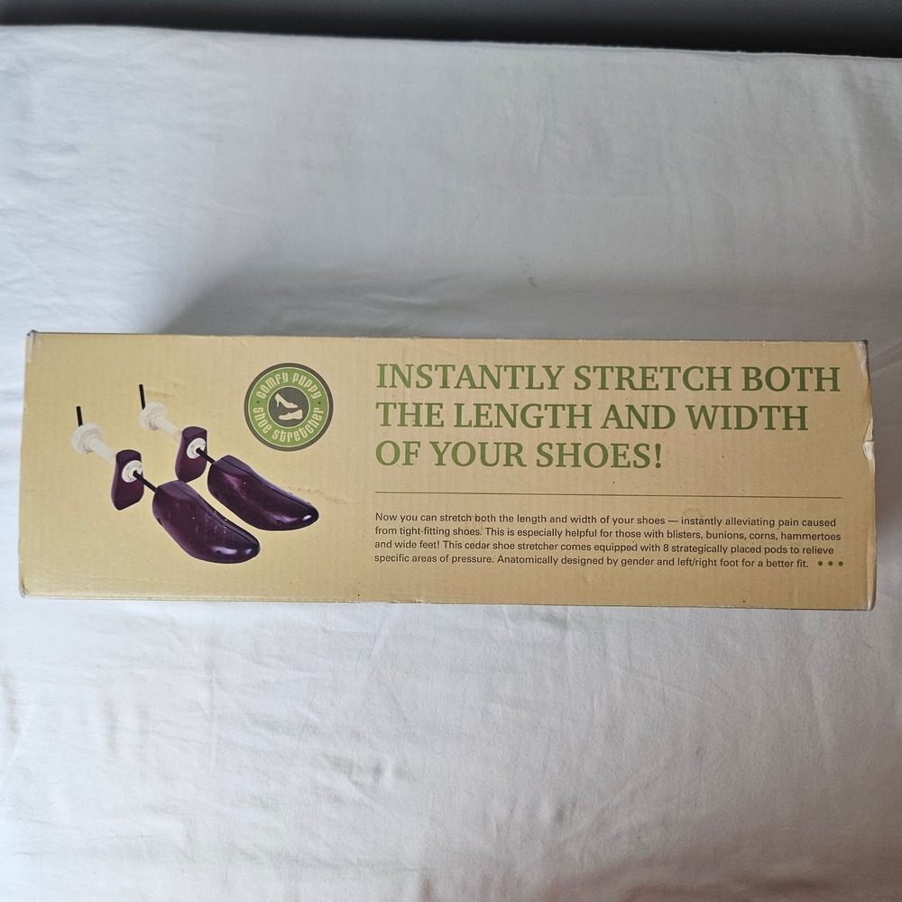 Comfy Puppy Cedar Two Way Shoe Stretcher Pair Women Size 9-11 with 8 Relief Pods